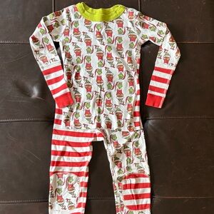 Hanna Andersson Grinch Pajama Set - Red and Green